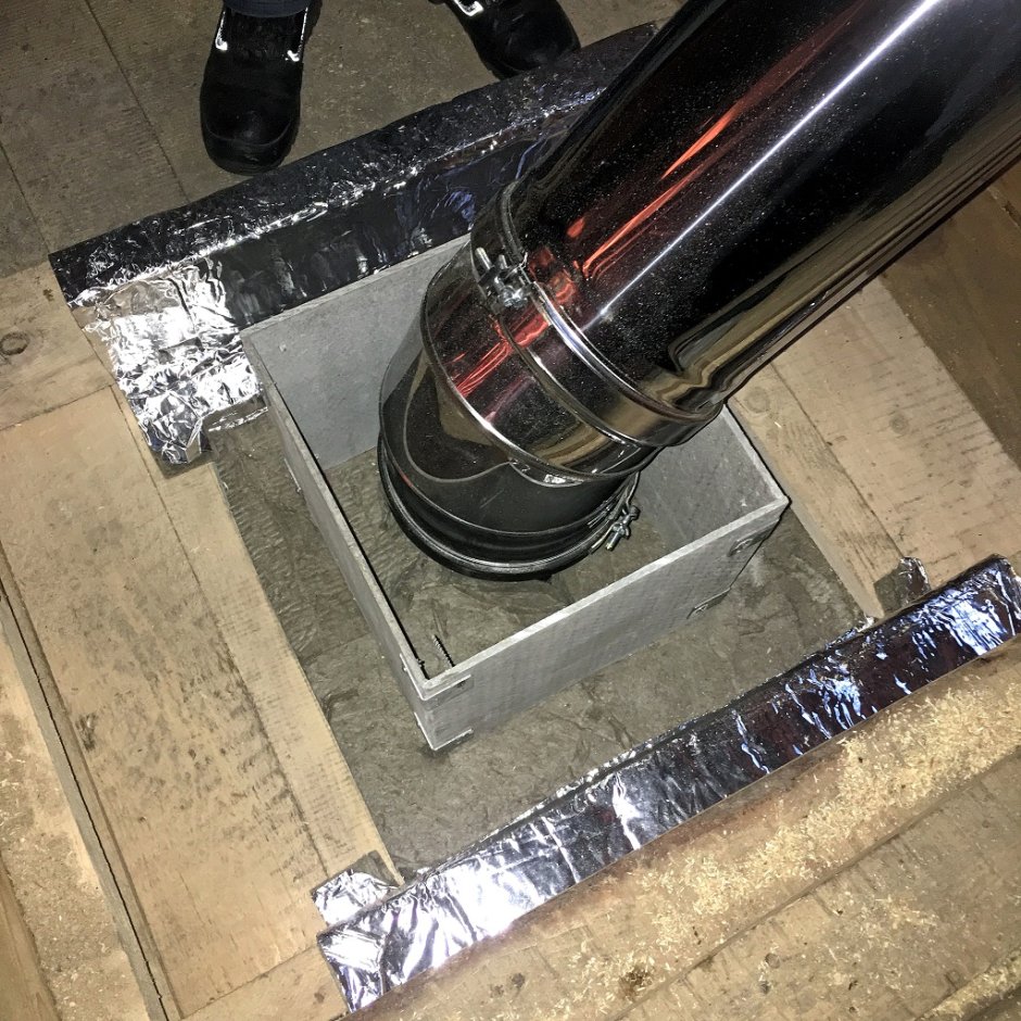 Заглушка снизу сэндвич трубы