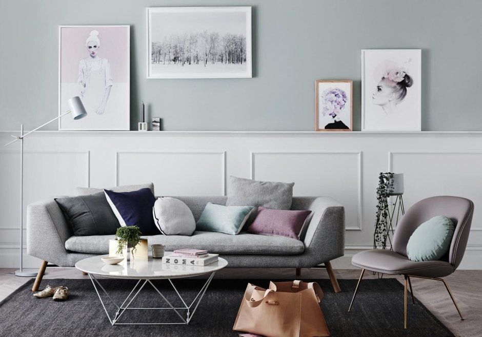 Гостиная в стиле Сканди