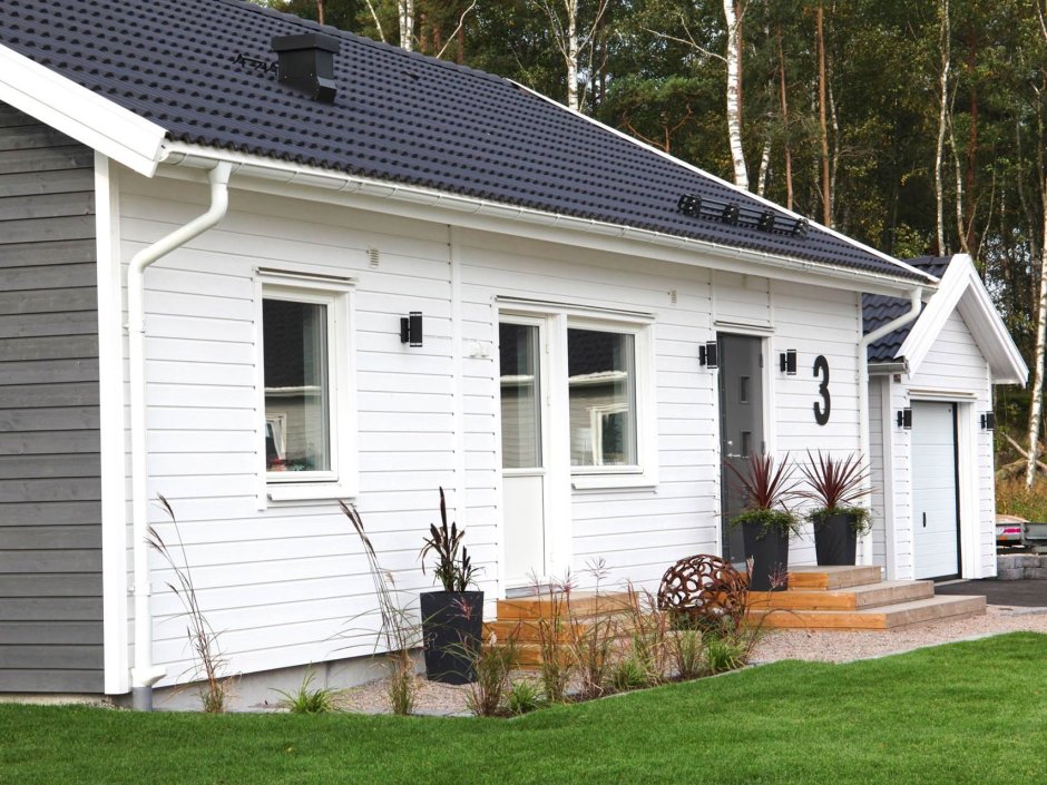 Отделка дома в скандинавском стиле снаружи