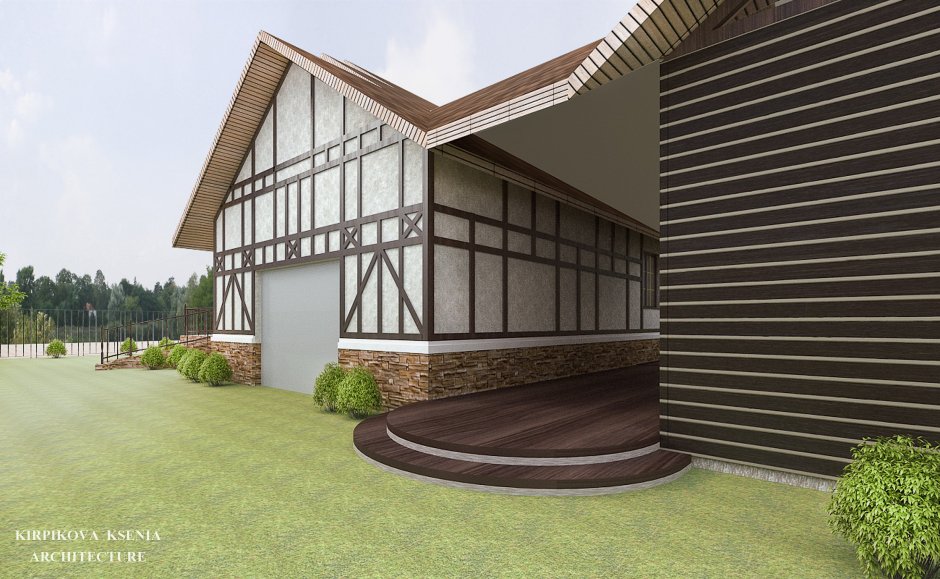 Отделка фасада в скандинавском стиле