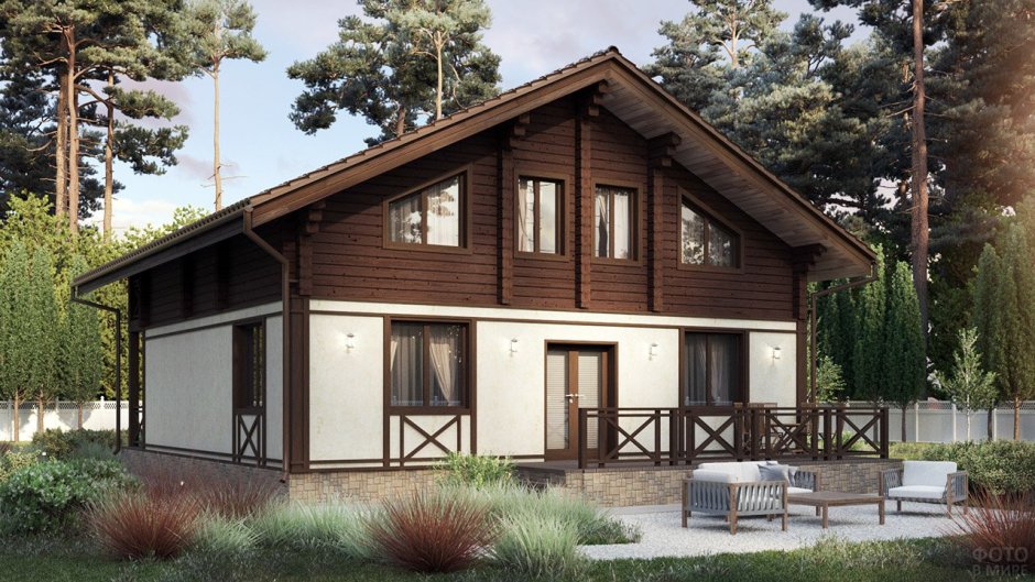 Фахверк Шале 1 этаж