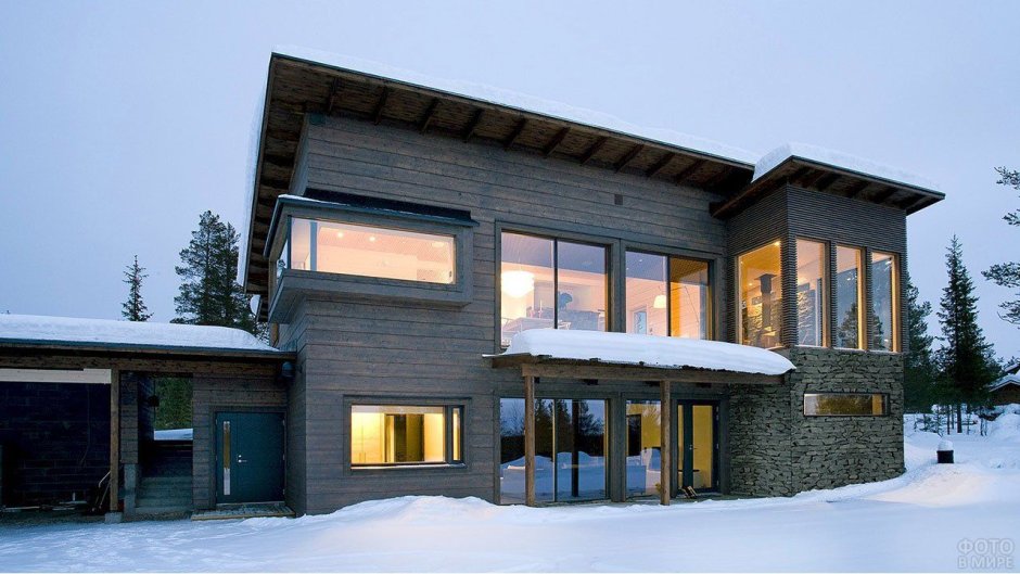 Односкатные крыши Хонка