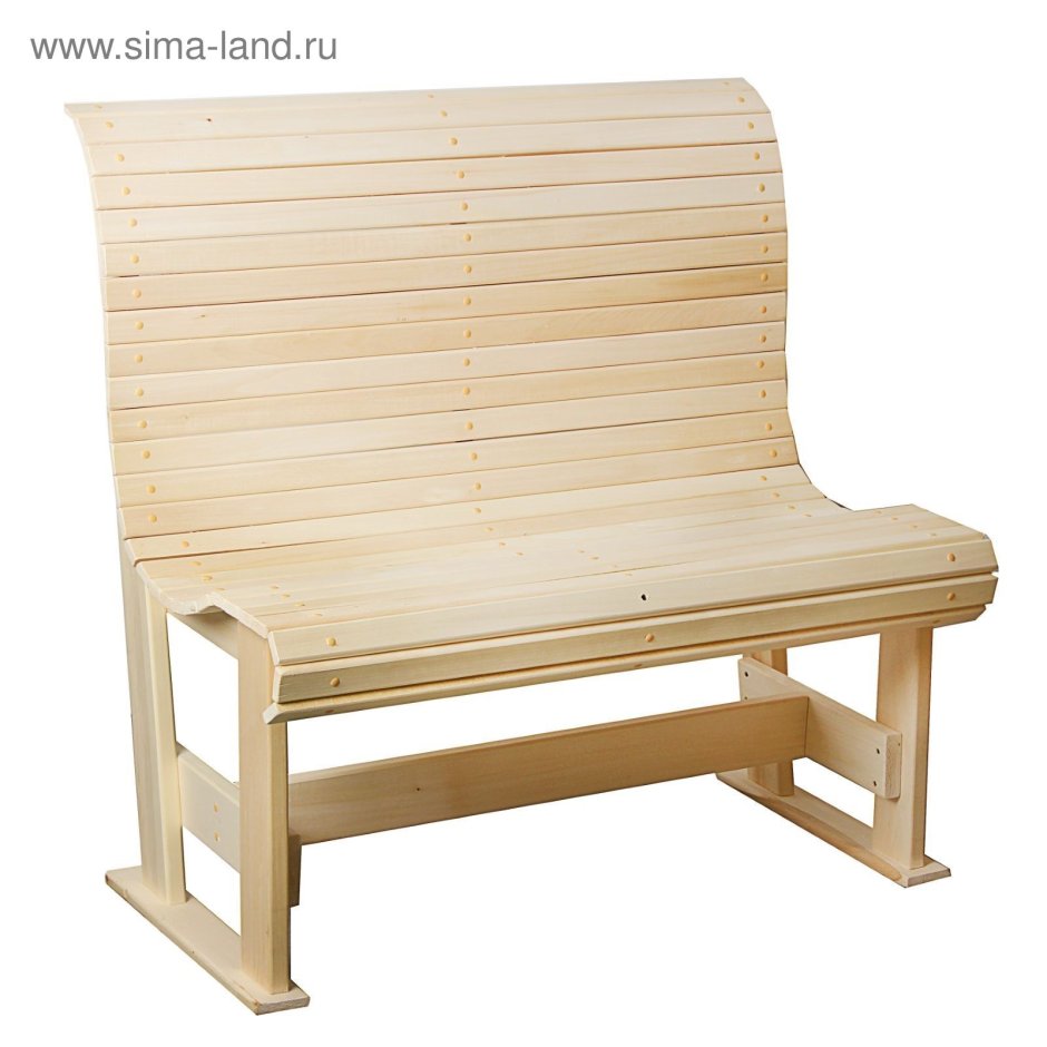 Скамейка с выдвижным столиком липа 160х60х90 см Добропаровъ