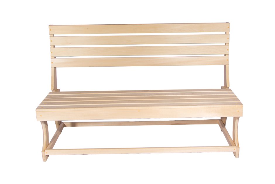 Лавка-скамья дер 120х87х55см раскладн с/подлок липа 374, 93945