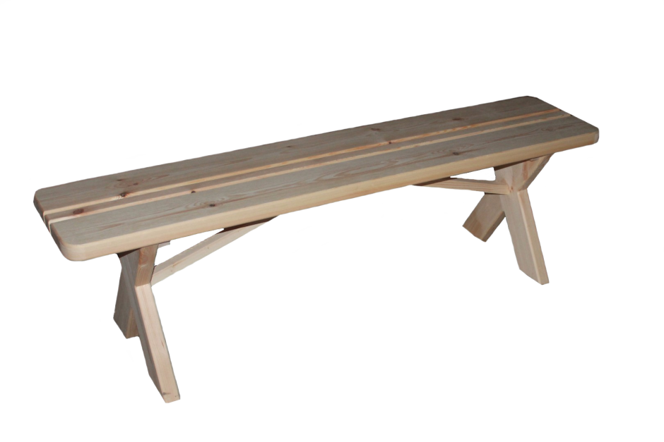 Лавочка разборная 100х33х43см, липа