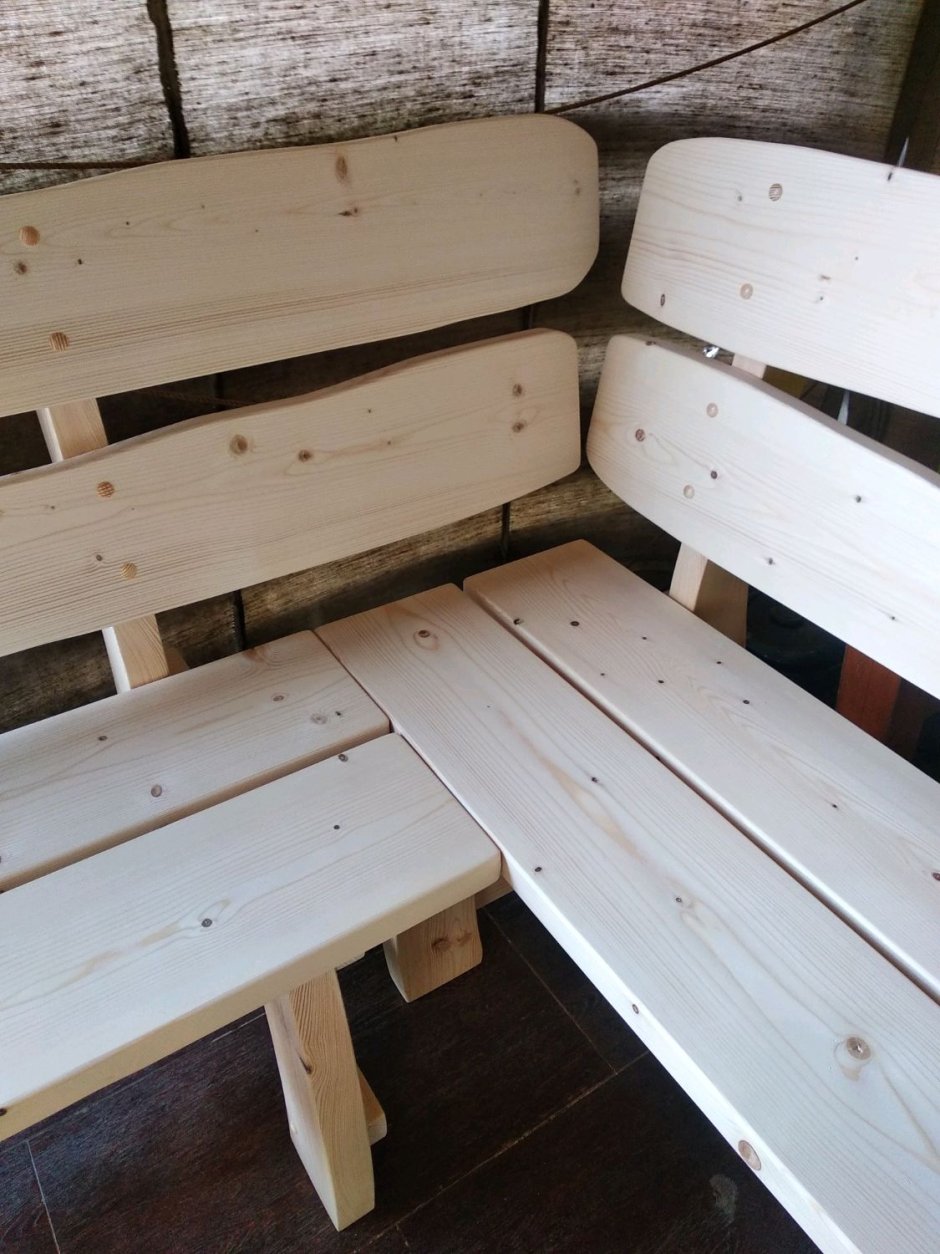 Деревянные лавки для бани