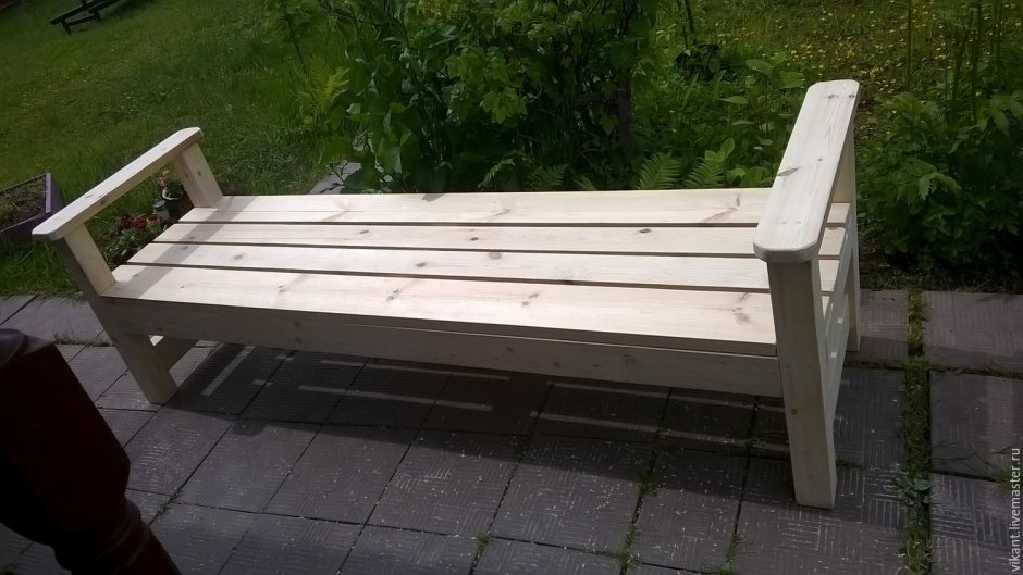 Лавки из дерева для дачи