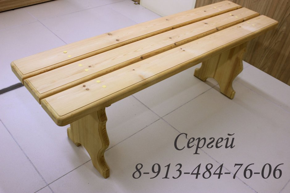 Скамья для бани 900х390х450 ВИМОС