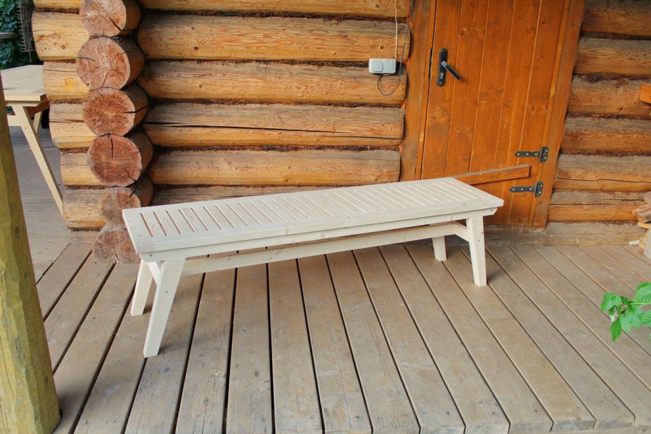 Лавка банная (лиственница) 360*1200 мм