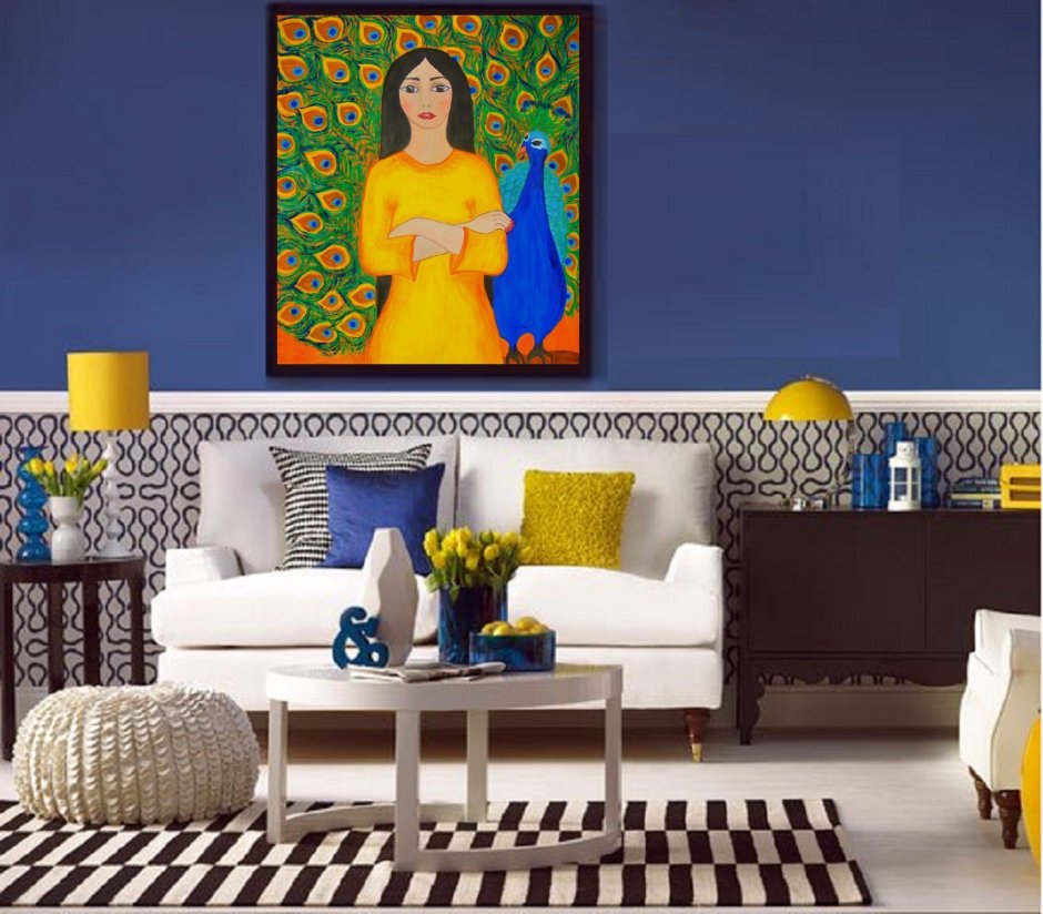 Яркий интерьер