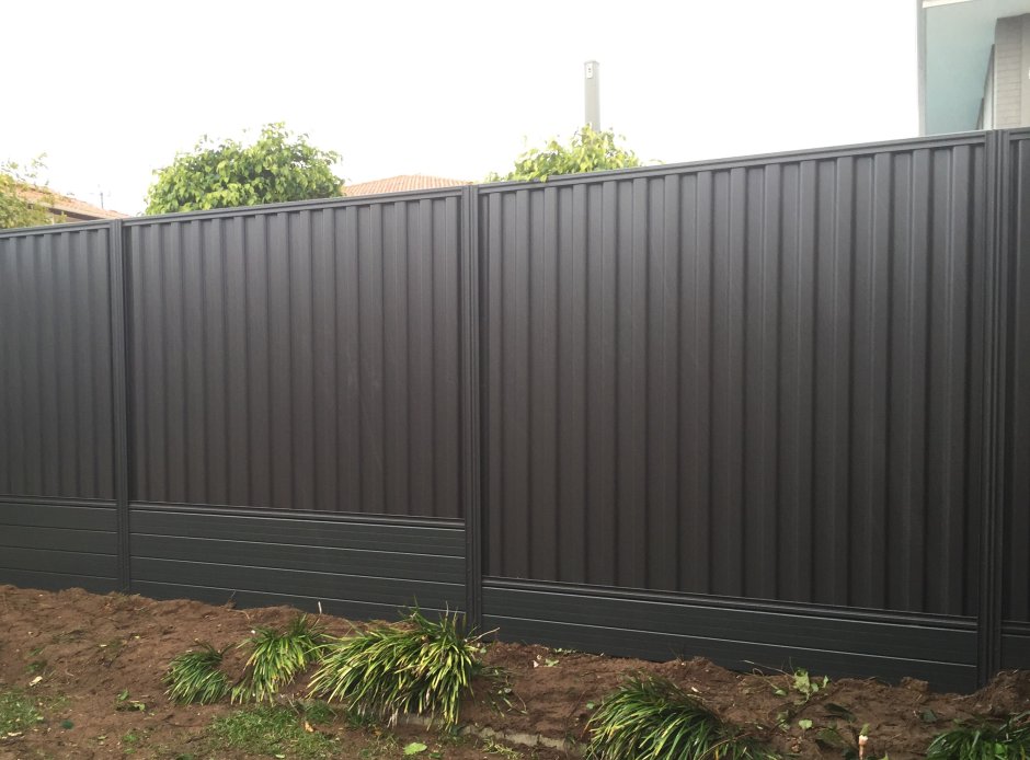 Забор графит 7024 профлист