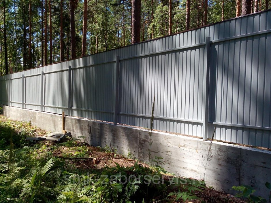 RAL 7005 профлист забор