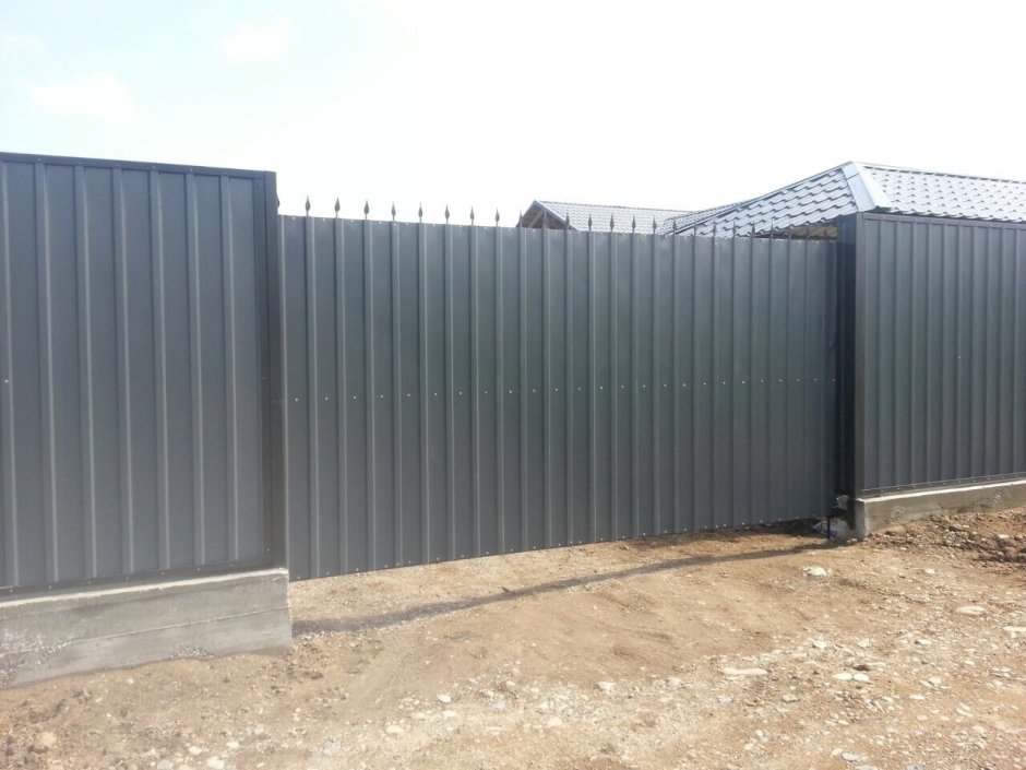 Ворота откатные рал 9006