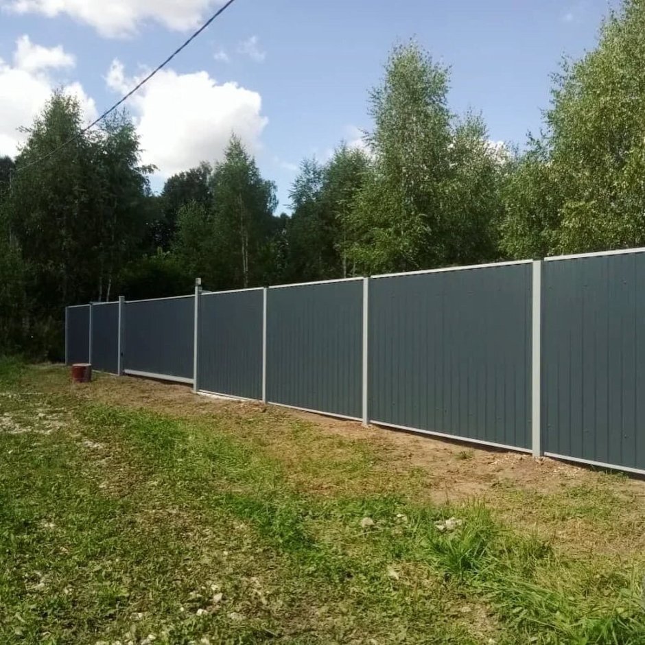 RAL 7005 профлист забор