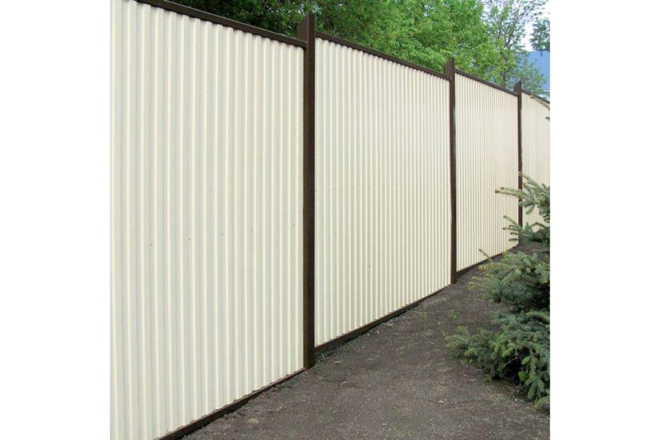 Профлист RAL 1014 забор