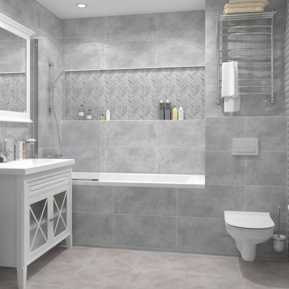 Плитка Cersanit Brooklyn светло-серый рельеф 29,8x59,8 bll522