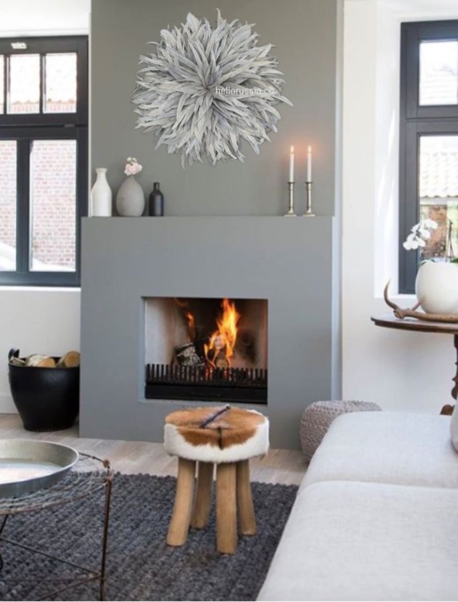 Современный камин в скандинавском стиле
