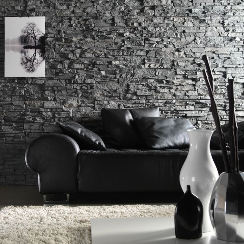 Сланец в интерьере