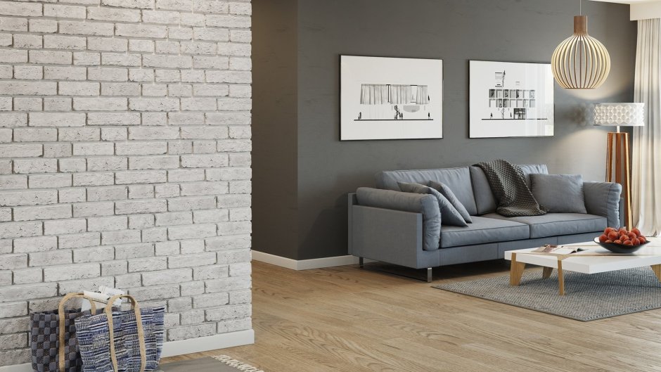 Декоративный кирпич в интерьере