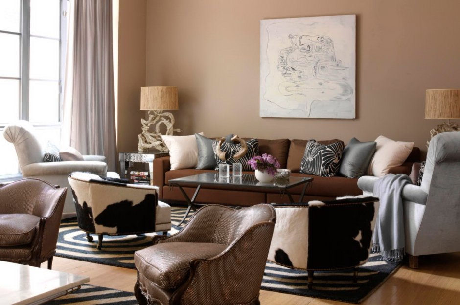 Оттенки коричневого в интерьере