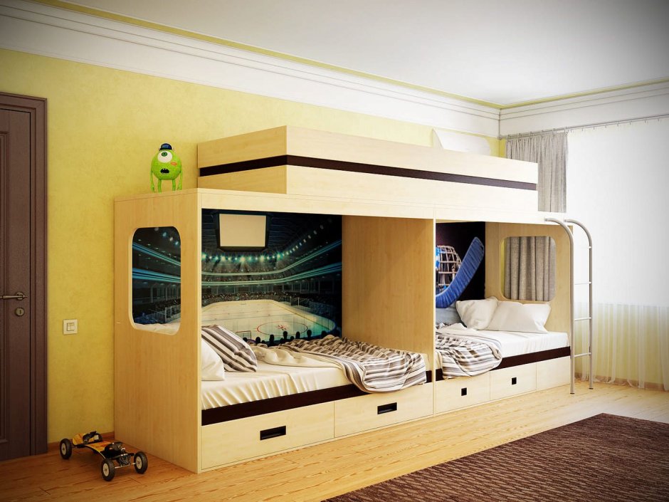 Кровать для троих детей