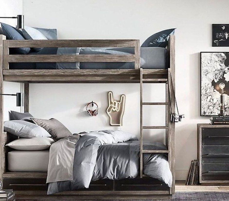 Двухъярусная кровать для подростков мальчиков