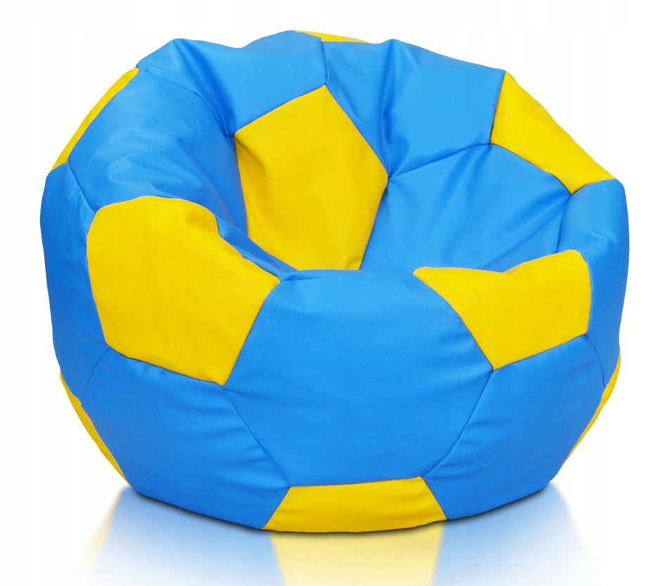 Кресло "мяч" д-80 белый/черный