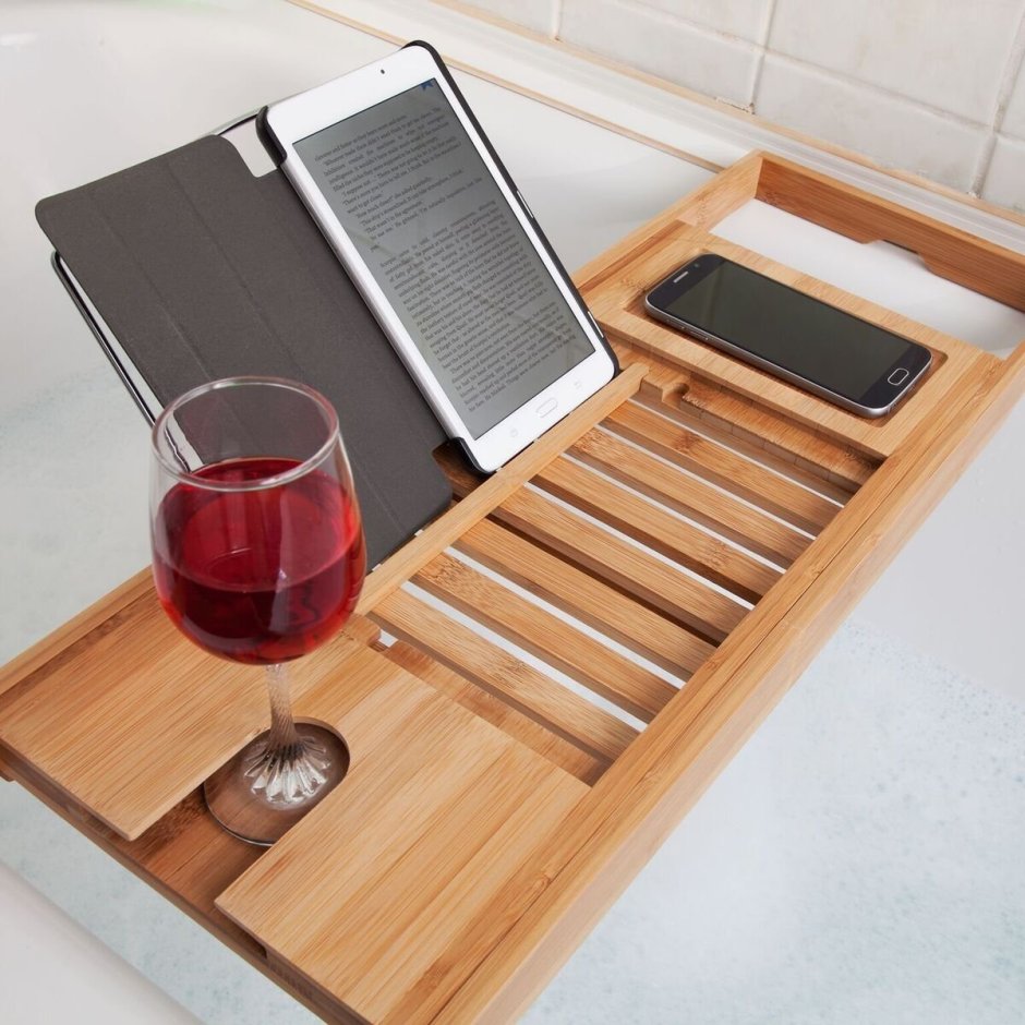 Bamboo Bathtub Tray Nonslip Bath Tray Spa Bathtub Caddy