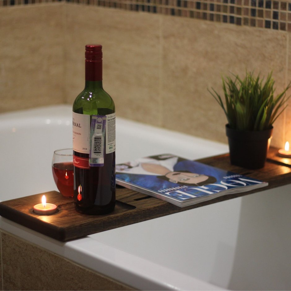 Подставка в ванную для вина
