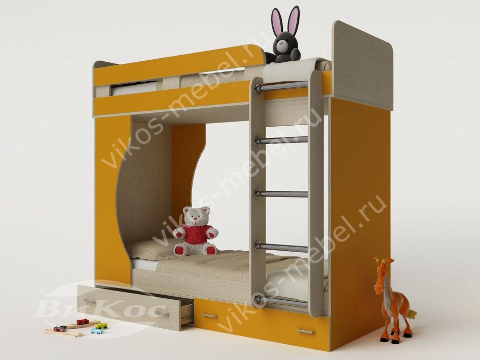 Двухэтажные кровати для детей девочек 2
