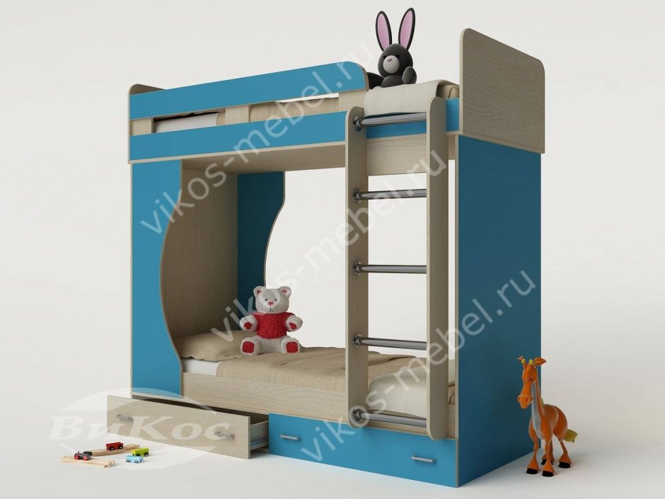 Двухуровневая кровать детская улыбка 10 сборка