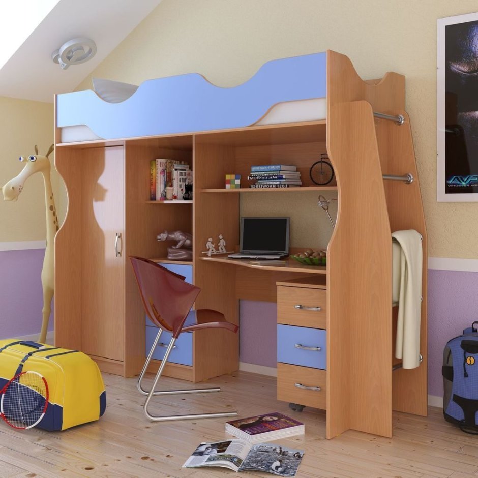 Кровать-чердак Гармония Карлсон