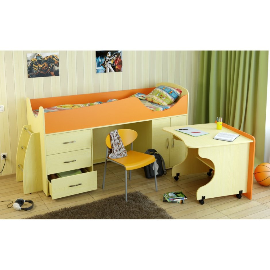 Кровать чердак Карлсон мини 4