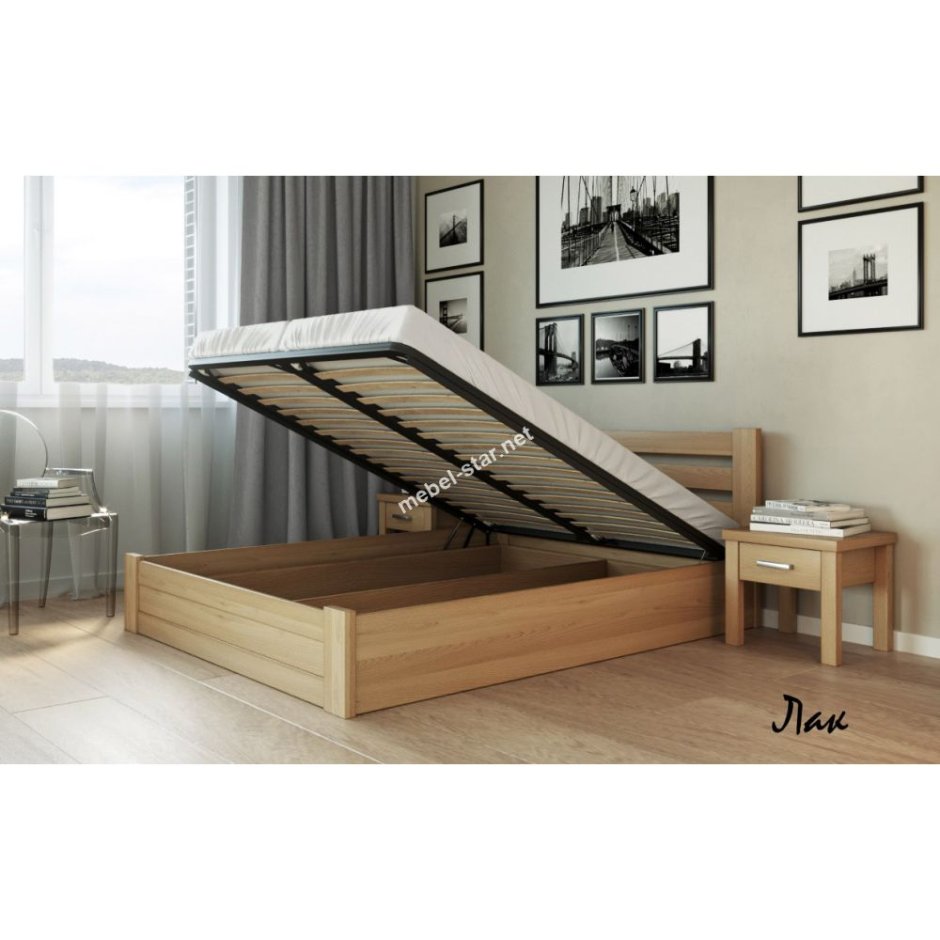 Кровать BP массива 120х200 с подъемным механизмом