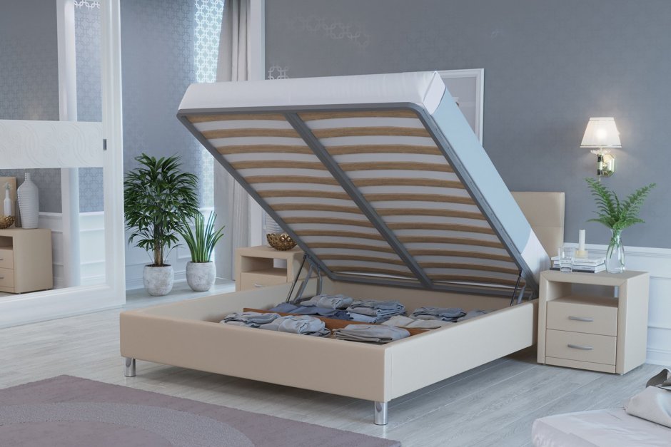 Хофф кровать двуспальная 140х200 с подъемным механизмом