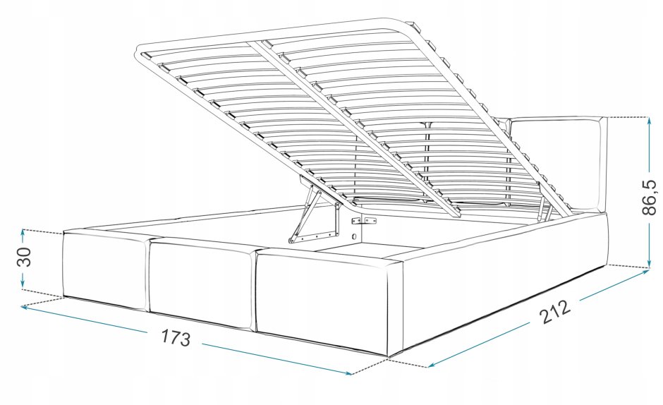 Кровать Морена 180х200 чертежи