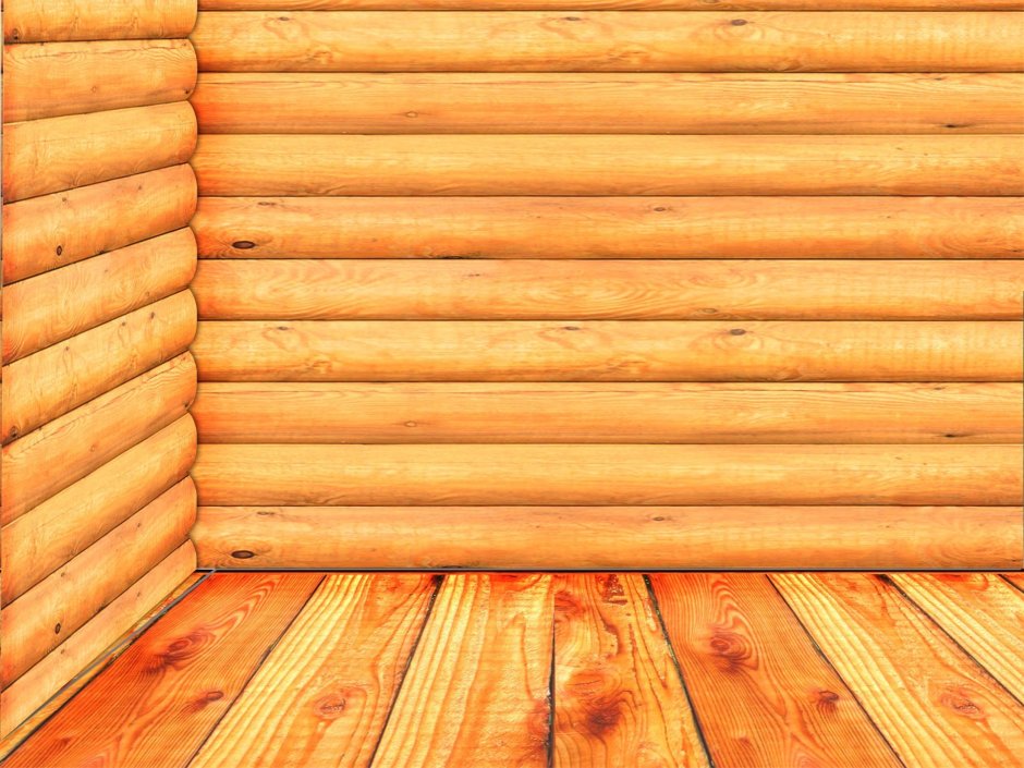 Бревенчатая стена