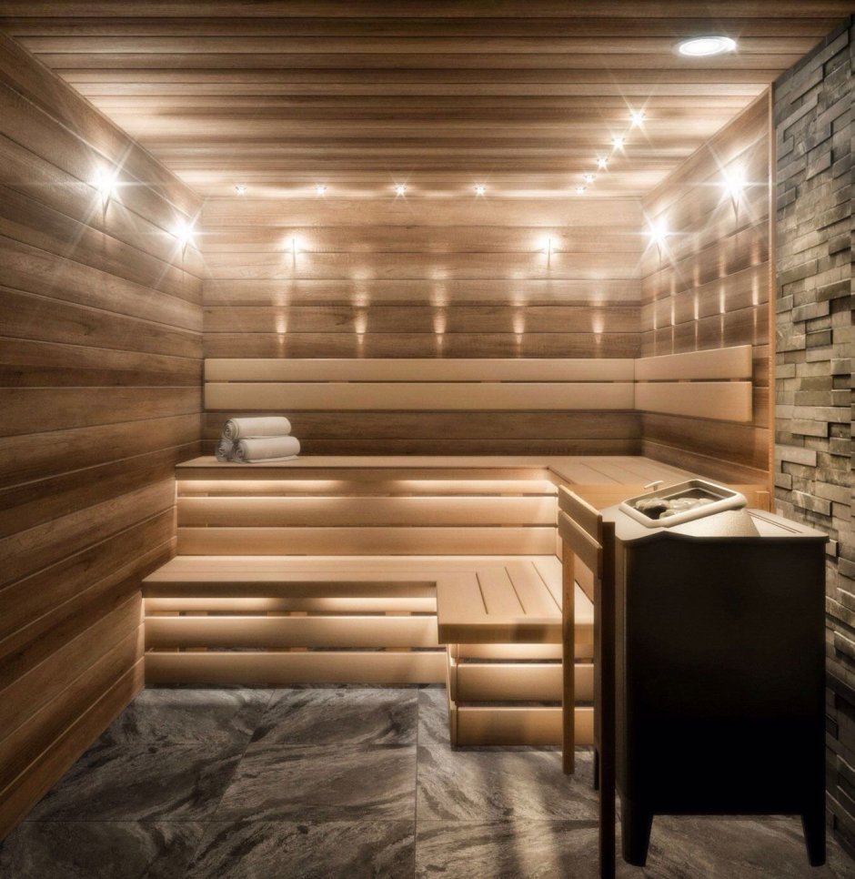 Керамогранит в бане