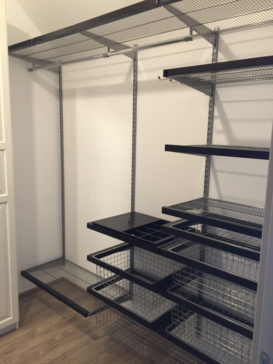 Модульная гардеробная система Elfa