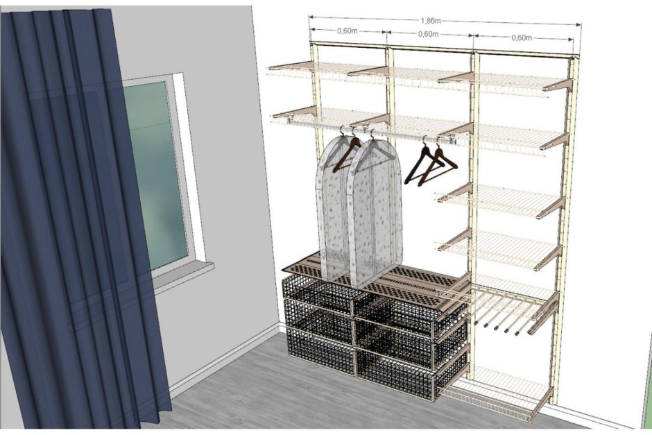 Стеллажная система аристо угловая