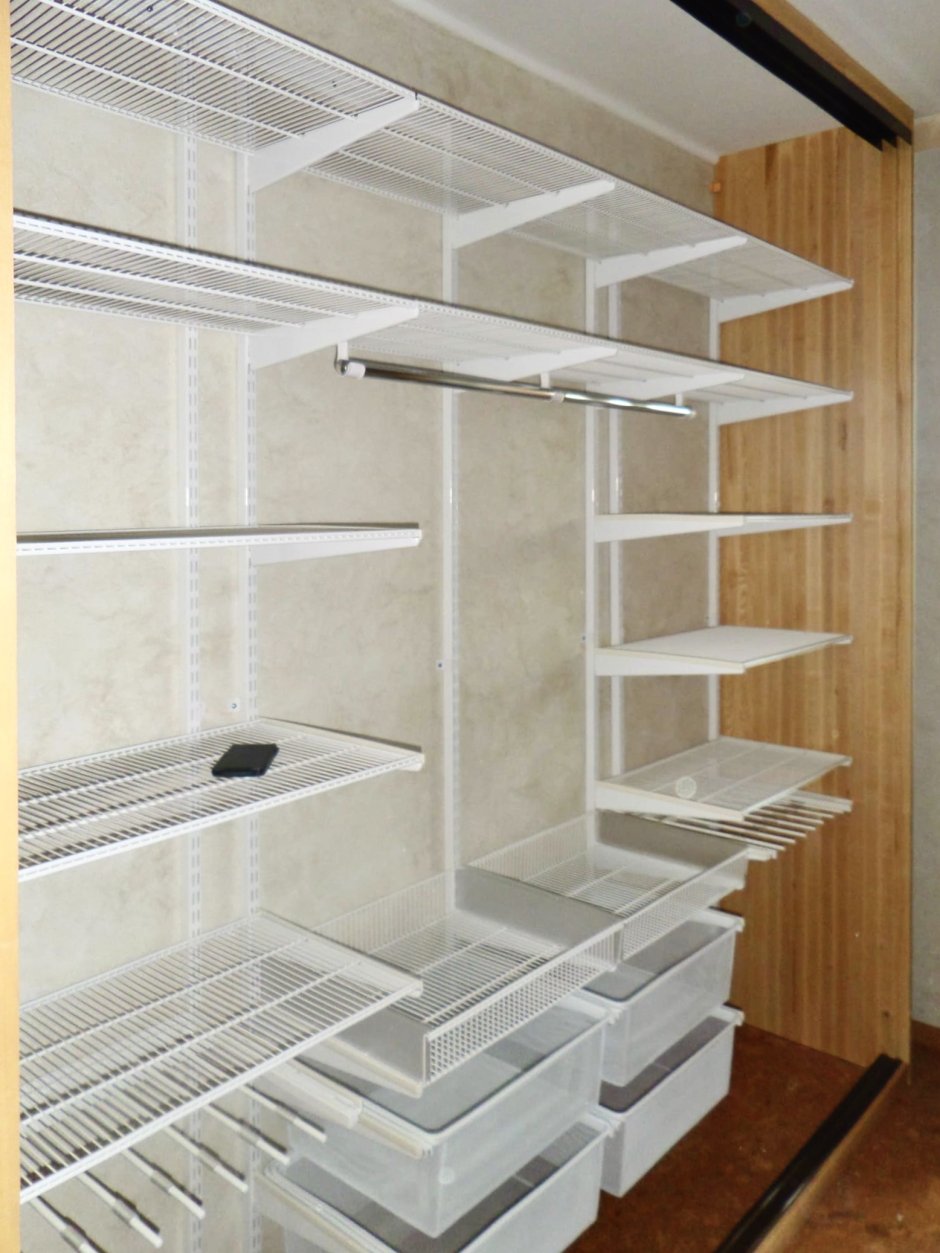 Стеллажная гардеробная аристо