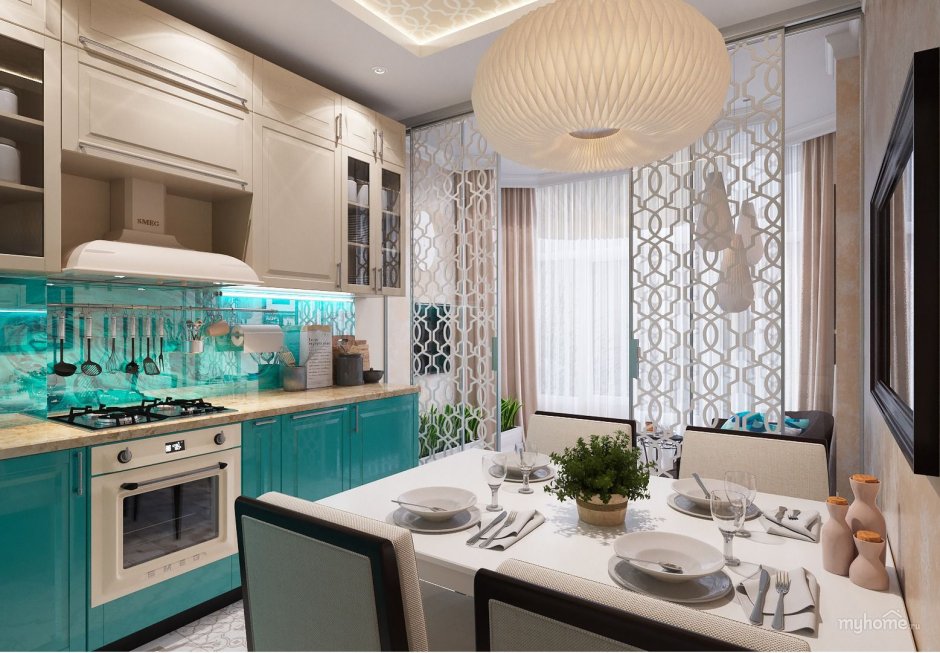 Бирюзовая кухня