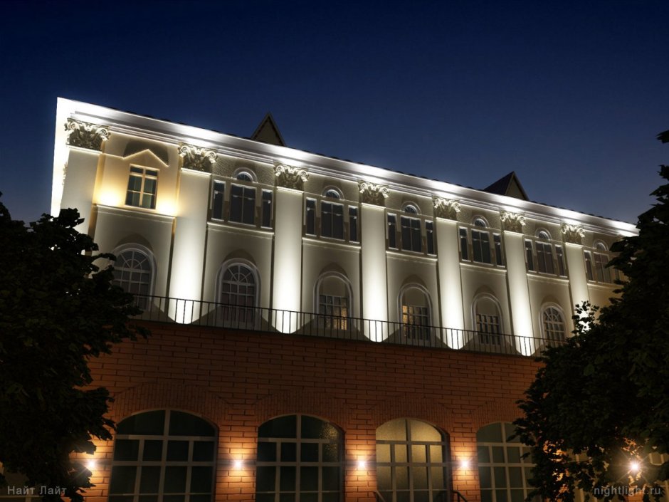 Подсветка зданий и фасадов