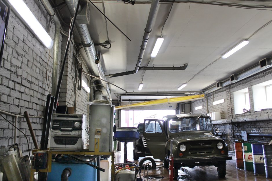 Освещение автомойки