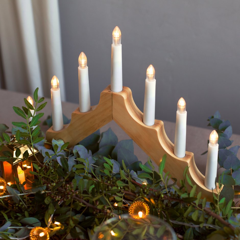 Фигурка светящаяся горка Рождественская