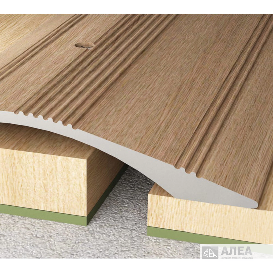 Порог русский профиль кант 40 мм серебро 900 мм