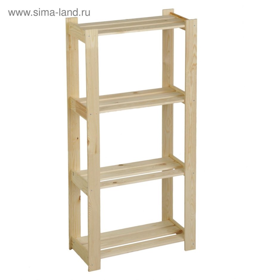 Стеллаж деревянный "Альфа", 64×28×159см 3520086