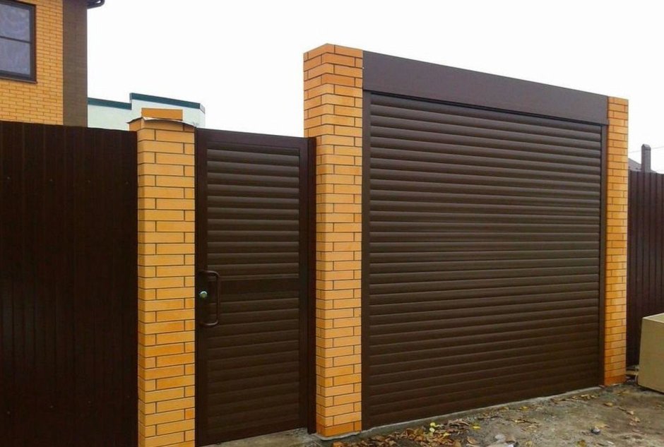 Роллетные ворота для забора Дорхан