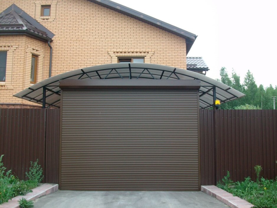 Подъемные ворота во двор Дорхан
