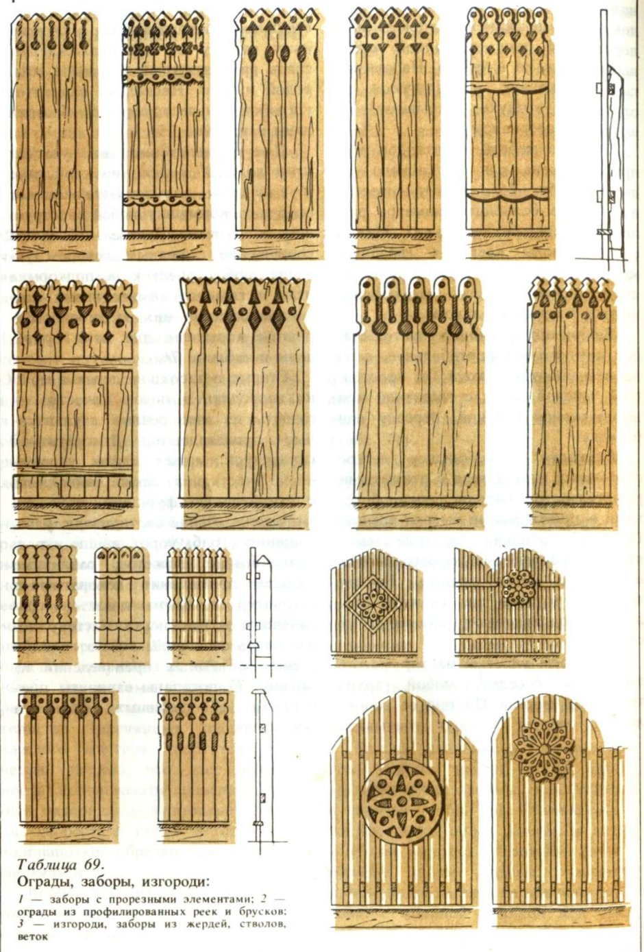 Резной заборчик деревянный
